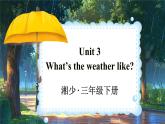 Unit 3 What’s the weather like 单词讲解（课件）-2024-2025学年湘少版（三起）英语三年级下册