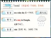 Unit 3 What’s the weather like 单词讲解（课件）-2024-2025学年湘少版（三起）英语三年级下册