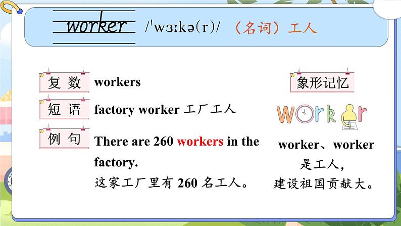 Unit 10 Is she a driver 单词讲解（课件）-2024-2025学年湘少版（三起）英语三年级下册第8页