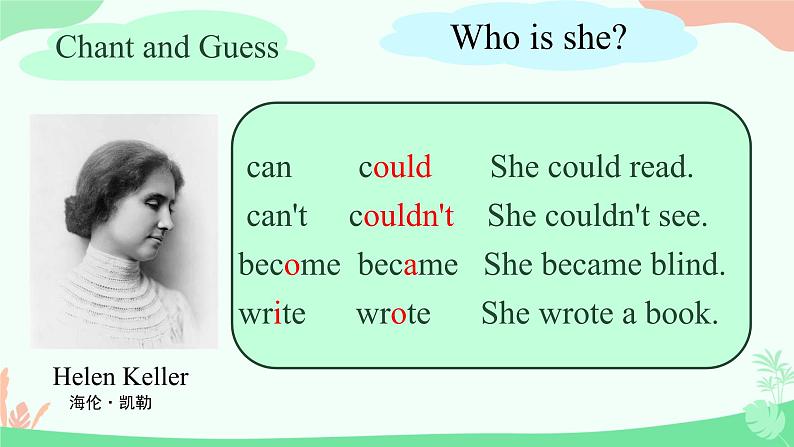 Module 7 Unit 2 She couldn't see or hear. （课件）第7页