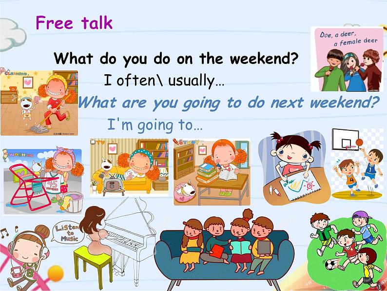 Unit 2 Last weekend  Part A Let's talk（课件）第7页