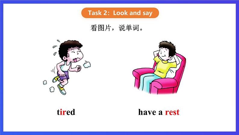 【核心素养】川教版英语四下 Unit 2 Lesson 3《Are you tired》第2课时 课件第5页