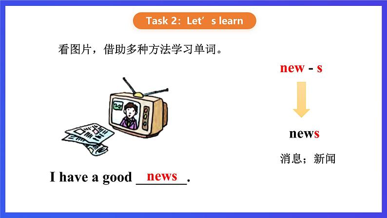 【核心素养】川教版英语四下 Unit 3 Lesson 5《Good news》第1课时 课件第4页