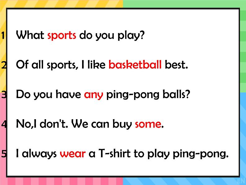 Unit 1 Sports Lesson 1 Ping-pong and basketball（课件）冀教版（三起）英语六年级下册第2页