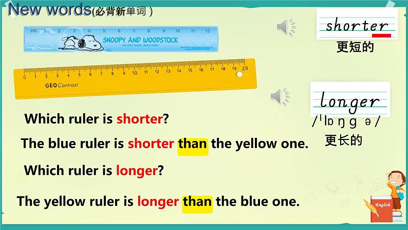 Unit 1 How tall are you A Let's learn（课件）人教PEP版六年级英语下册第8页