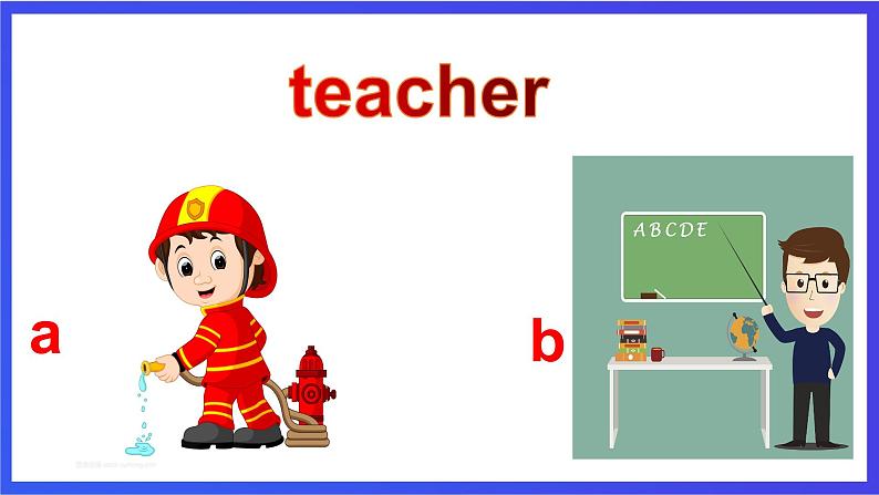 教科版(广州)英语二年级下册 Unit 2《 I want to be a teacher period2》课件第5页