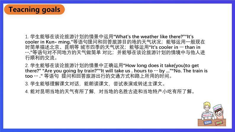 北京版英语六下Unit4《What's the weather like_Lesson14》课件第3页