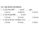 小学英语新湘少版三年级下册Unit 6 There is an egg here大单元 · 主题阅读训练作业课件2025春