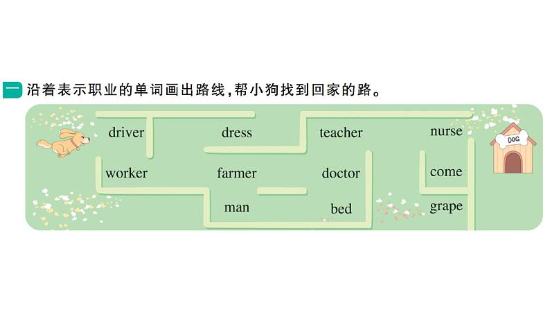 小学英语新湘少版三年级下册Unit 10 Is she a driver第二课时作业课件2025春第2页