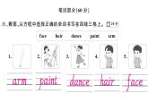 小学英语新湘少版三年级下册Units 7~8 综合素养评价（笔试部分）作业课件2025春