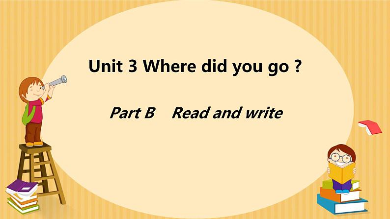 Unit 3 Where did you go？Part B Read and write（课件）人教PEP版英语六年级下册第1页