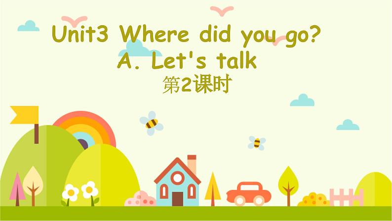 Unit 3 Where did you go？Part A Let's talk（课件）人教PEP版英语六年级下册第1页