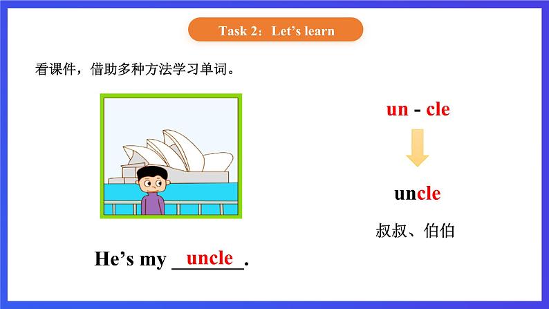 【核心素养】北京版英语一下 Unit 5《Who's he 》Lesson 17 第一课时 课件第5页