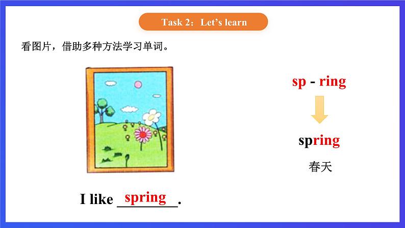 【核心素养】北京版英语二下 Unit 6《Which season do you like》Lesson 22 课件第4页