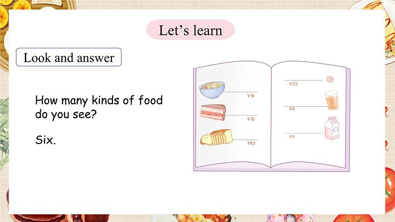 人教PEP版（2024）英语三年级下册 Unit 4 Healthy food Part A（2）Let’s learn ~ Listen and do（课件）第5页