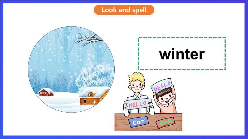 教科版（广州）英语五下Module 1 Unit 2《 It's the middle of winter 》Lesson 1 课件第3页