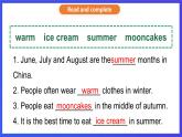 教科版（廣州）英語(yǔ)五下Module 1 Unit 2 《It's the middle of winter 》Lesson 3 課件
