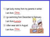 教科版（廣州）英語(yǔ)五下Module 1 Unit 2 《It's the middle of winter 》Lesson 3 課件