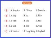 教科版（廣州）英語(yǔ)五下Module 4  Unit 7《 We will go by train》Lesson 3 課件