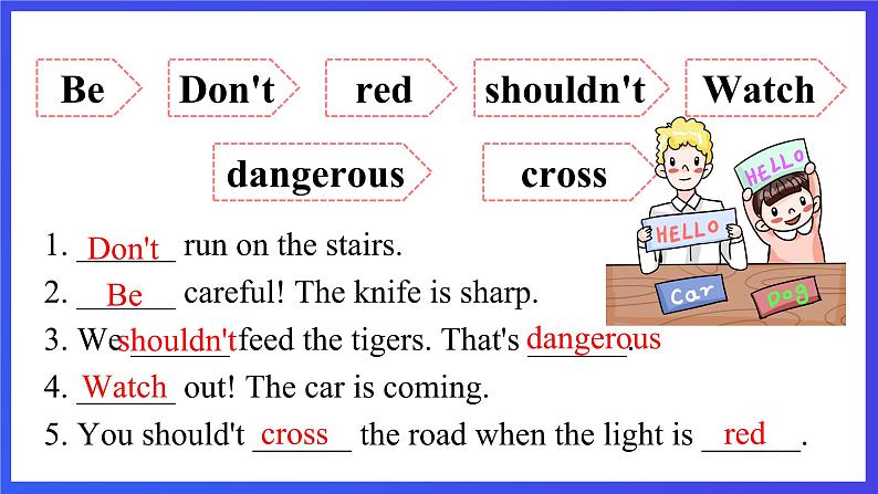 教科版（广州）英语五下Module 6  Unit 11《 Can you tell me the way》Lesson 1 课件第8页