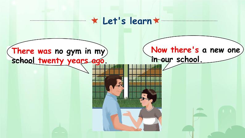 Unit 4 Then and now  Part A Let's learn（课件）人教PEP版英语六年级下册第8页