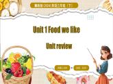 冀教版（三起）（2024）英語三年級下冊--Unit 1 Food we like Unit view(課件+素材）