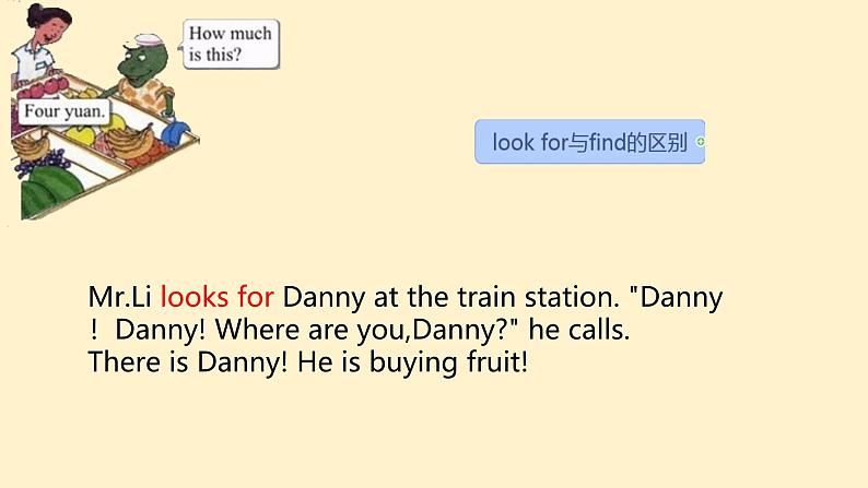 Unit 1 Going to Beijing Lesson 6 Danny Is Lost!（课件）冀教版（三起）英语五年级下册第4页