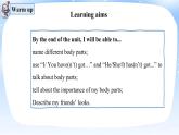 外研版三年級起點小學英語三年級下冊 Unit 2 Know your body.課時1教學課件+教案