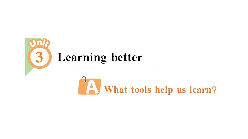 小学英语新人教PEP三年级下册Unit 3 Learning better Part A作业课件2025春第1页