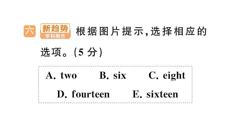 小学英语新人教PEP三年级下册Unit 6 综合训练(笔试部分）作业课件2025春第4页