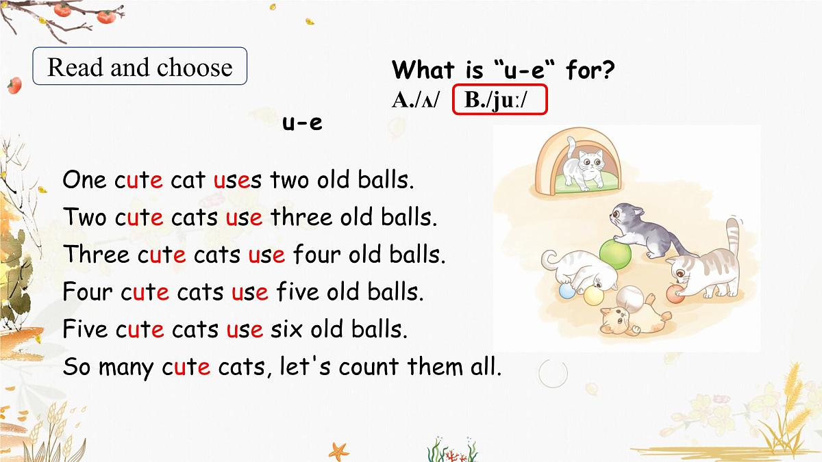 Unit 5 Part A （3）Let's spell第7页