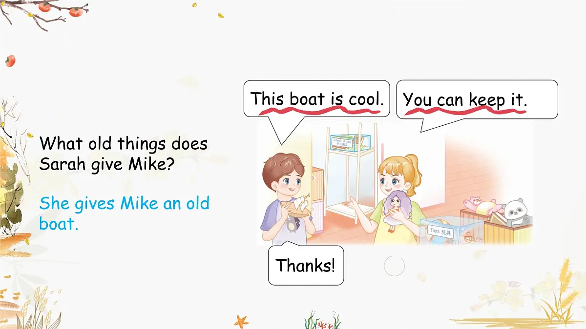 人教版2024英语三年级下册 Unit 5 Part A（1）Let's talk~think and say (PPT课件）第8页