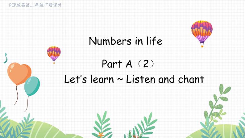 Unit 6 Part A（2）Let's learn~Listen and chant第1页