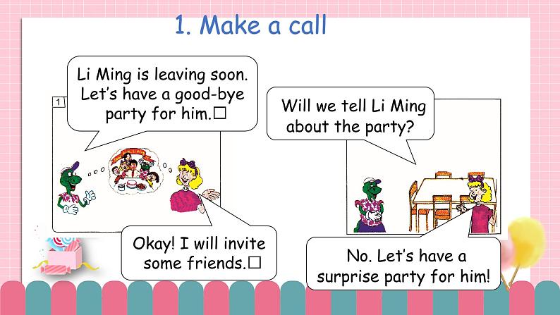 冀教版小学英语六年级下册Lesson 21 A Party for Li Ming课件第4页