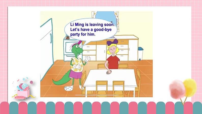 冀教版小学英语六年级下册Lesson 21 A Party for Li Ming课件第8页