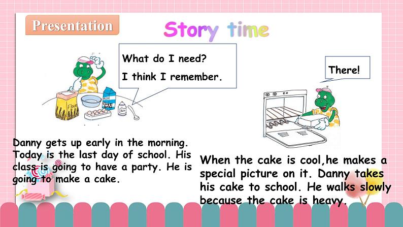 冀教版小学英语六年级下册Lesson 24 Danny’s Surprise Cake课件第4页