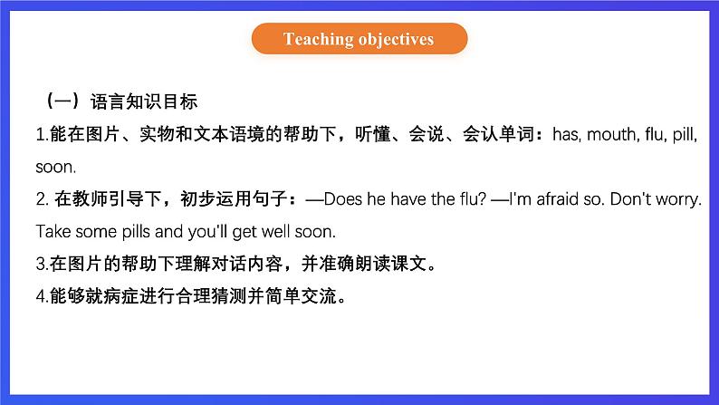 【核心素养】北京版英语四下 Unit 2《What's wrong with you？》Lesson 6 课件第2页