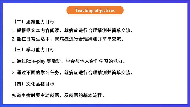 【核心素养】北京版英语四下 Unit 2《What's wrong with you？》Lesson 6 课件第3页