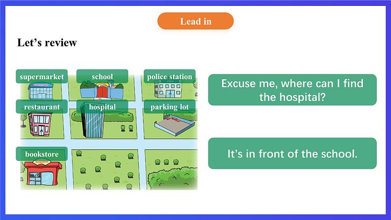 【核心素养】北京版英语四下 Unit 3《Can you tell me the way？》Lesson 11 课件第6页