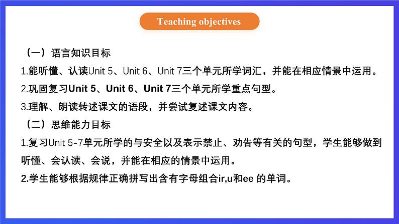 【核心素养】北京版英语四下 Unit 8《Revision》Lesson 27 课件第2页