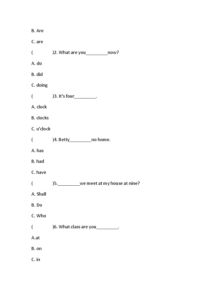 科普版英语四年级下册期末练习（含答案）第2页