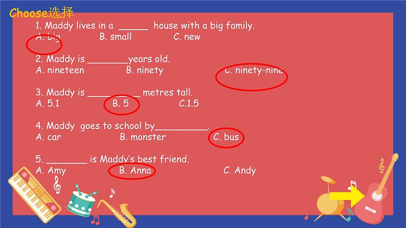 Unit 3 Lesson 18 Maddy the monster（课件）冀教版（三起）英语四年级下册第5页