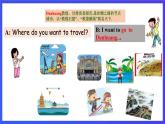 人教版（新起点）英语四下 Unit 3 Travel Plans lesson 3 & story time 课件+教案+练习+素材