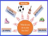 人教版（新起点）英语四下 Unit 5 Free time Lesson 2 & Let’s check 课件+教案+练习+素材
