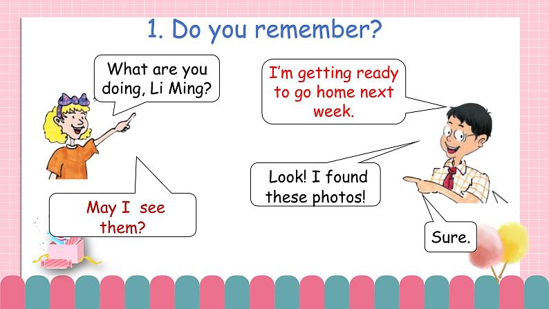 冀教版小学英语六年级下册Lesson 20 Looking at Photos课件第4页