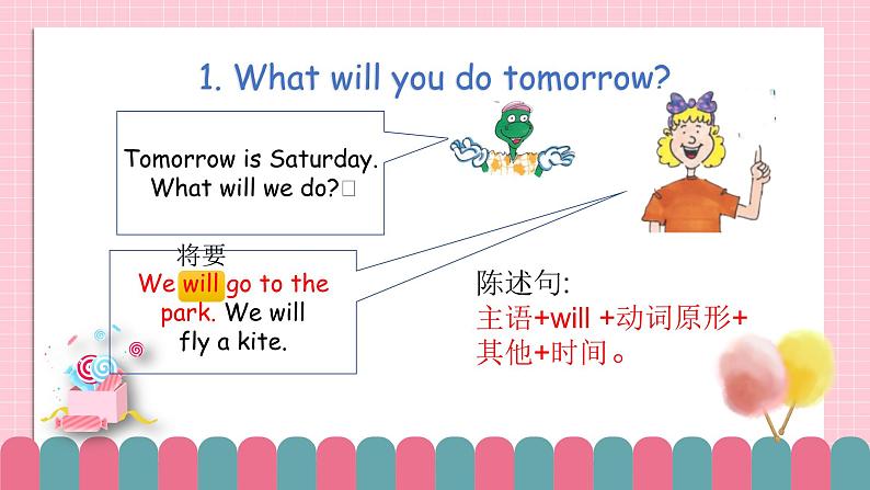 冀教版小学英语六年级下册Lesson 14 Tomorrow We Will Play课件第4页