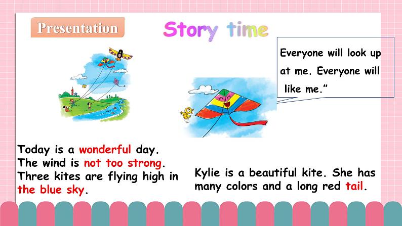 冀教版小学英语六年级下册Lesson 18 Three Kites in the Sky 课件第3页