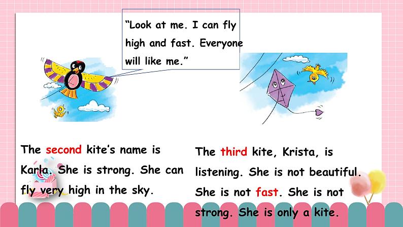 冀教版小学英语六年级下册Lesson 18 Three Kites in the Sky 课件第4页