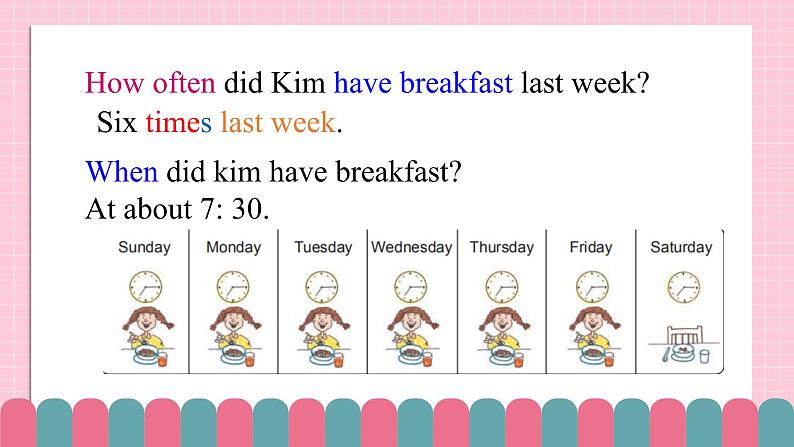 冀教版小学英语六年级下册Lesson 7 Always Have Breakfast!课件第5页