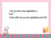 冀教版小学英语六年级下册Lesson 9 Eat Vegetables and Fruit!课件+教案